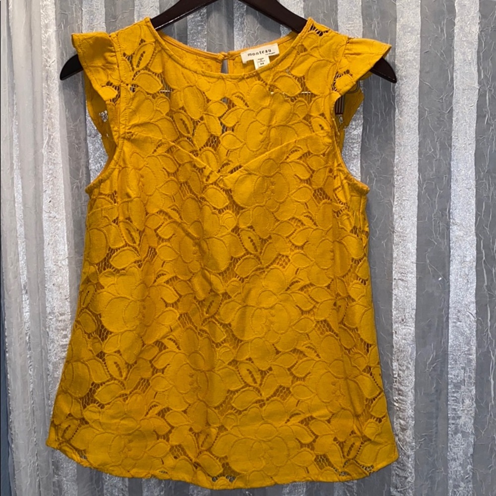 Mustard colored top
